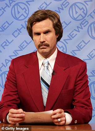 Will Ferrell as Ron Burgundy in Anchorman