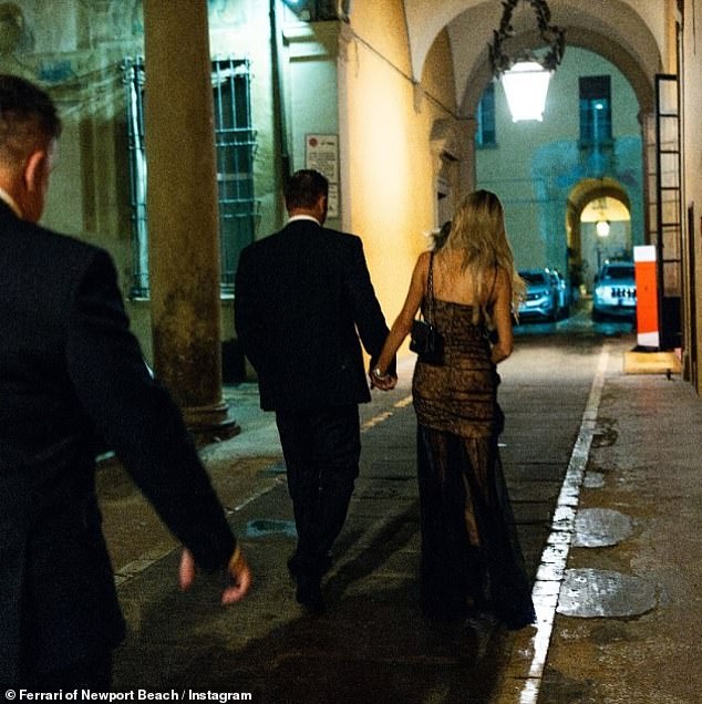 Chris and Christina were pictured holding hands in Italy in October while attending a special dinner hosted by Newport Beach-based Ferrari, which a source claimed he invited her to.