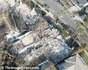 Their five-bedroom, five-bathroom home was reduced to rubble