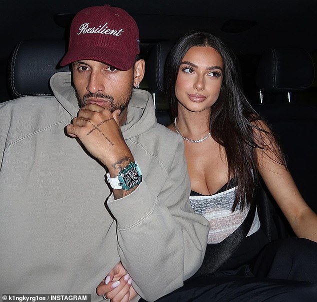 Kyrgios is excited to see Alexei Popyrin (25) and Jordan Thompson (27) both at Melbourne Park as he predicted a golden era for Australian tennis (Kyrgios is pictured, with girlfriend Costeen Hatzi)