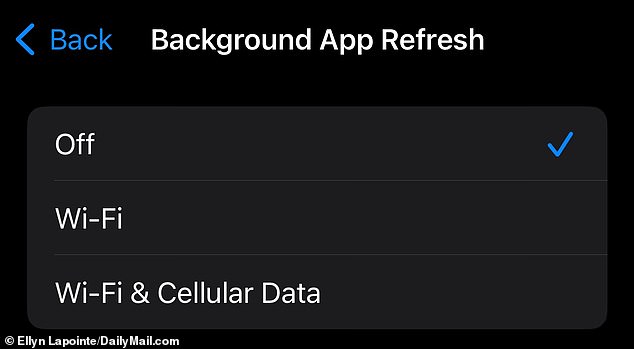 'Background App Refresh' allows apps to sit idle in the background and automatically refresh even when you're not using them, draining your battery. Disabling this will resolve this issue