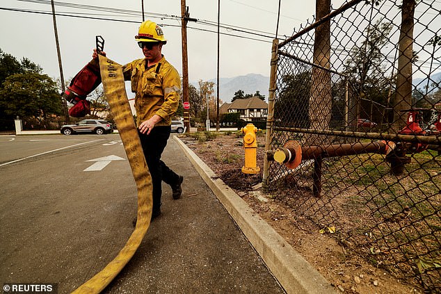 A well-connected former senior LAFD officer told DailyMail.com that lack of water was already a 