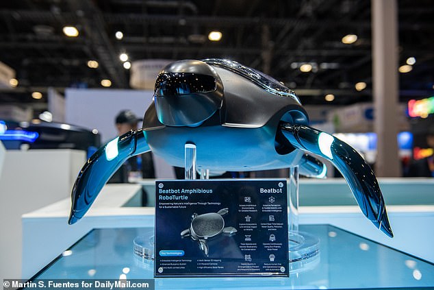 Above is the robot turtle sold by the pool cleaning company. It could hit the market within two years