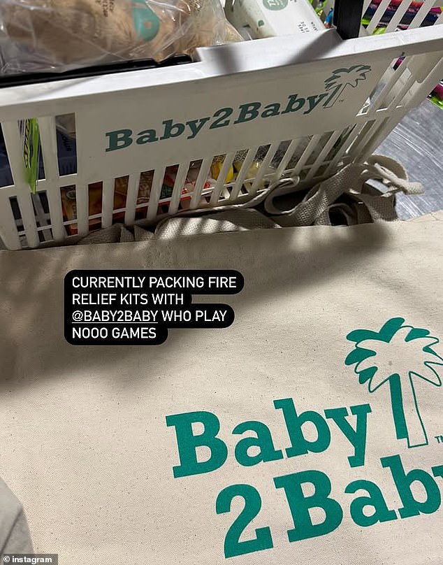 On Friday, Morgan revealed she was volunteering for the nonprofit Baby2Baby by sharing an assortment of images to her Instagram Stories