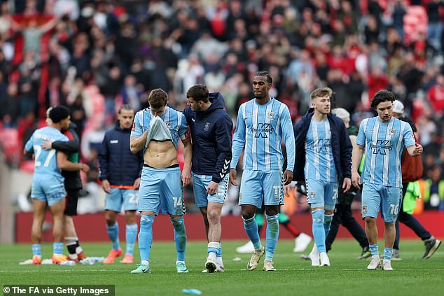 Coventry suffered a heartbreaking semi-final defeat to eventual winners Manchester United last season