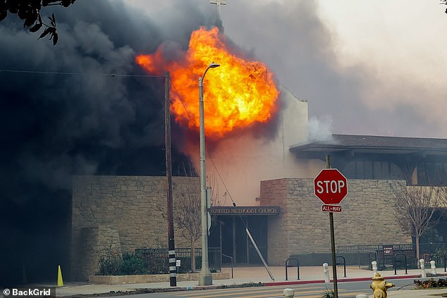 The Methodist church Jennifer was supposed to attend burned down in the fires, and as she became emotional, she told Katy, 