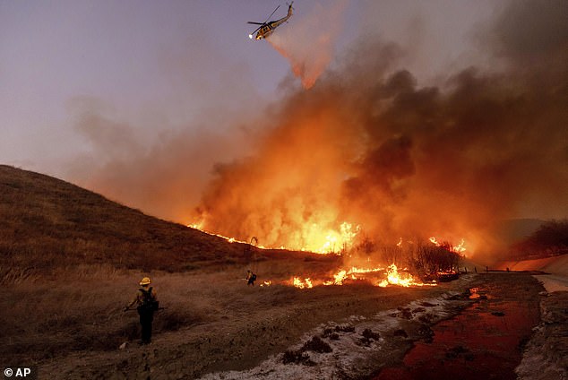 Some A-listers have already lost their multi-million dollar homes in devastating ways; Kenneth Fire seen on January 9