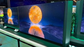 The Hisense 163-inch micro LED TV at CES 2025