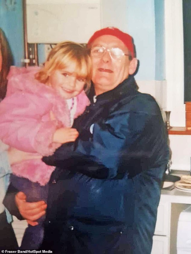 Jennifer lost her father to cancer in October 2013 and met Andrews a few months later. Above: Jennifer and her father