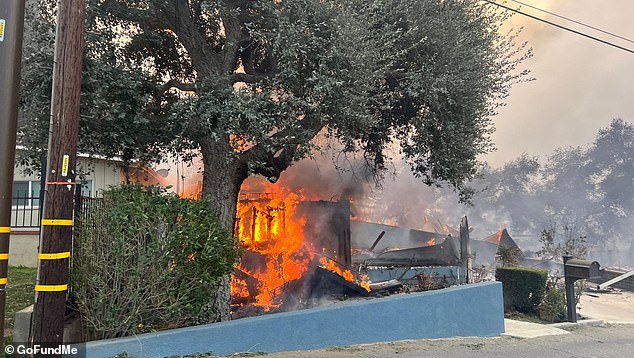 The family lost everything on Thursday morning when their home in Altadena, in the northwest of the city, was in ruins.