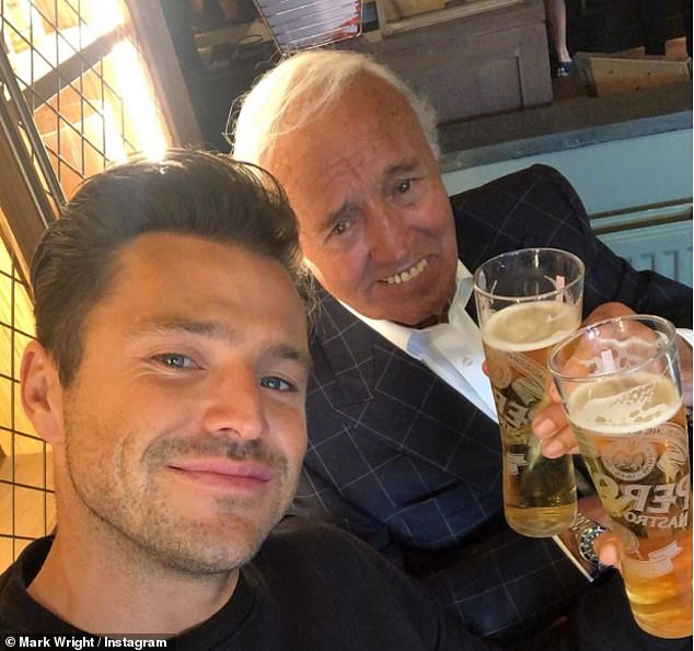 Mark, 37, who is expecting his first child with wife Michelle Keegan, 37, took to Instagram to share a sweet throwback snap with his 'biggest supporter' Eddie and vowed to continue making his grandfather proud