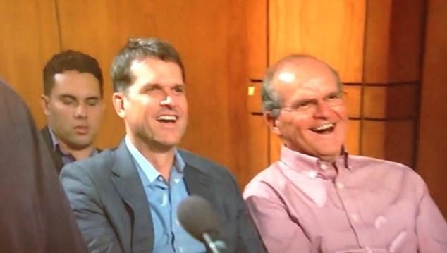 Harbaugh's unique character saw him and his father as audience members on 'Judge Judy'