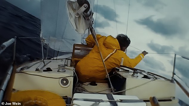 Callahan had to abandon his home-built boat, Napoleon Solo, after a whale struck him