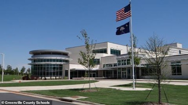 The dr. Phinnize J. Fisher Middle School in Greenville, South Carolina, has about 1,000 students