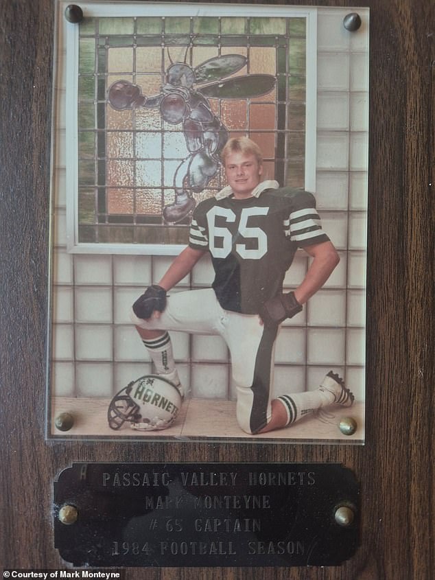 Monteyne played football at Passaic Valley High School and Debbie Kawam was a cheerleader