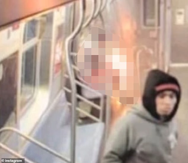 Guatemalan migrant Sebastian Zapeta-Calil calmly walks through the subway after allegedly burning Kawam alive in Coney Island on December 22