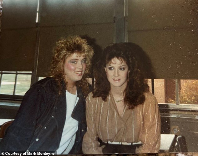 Pictured: Kawam out with a friend in the 1980s, before her life took a dark turn years later