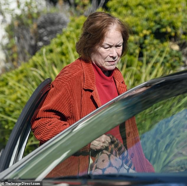 Her signature red hair was still in place, a throwback to her days as one of three beautiful daughters who helped their mother run the Shady Rest Hotel at Petticoat Junction.