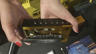 We Are Rewind cassette player at CES 2025 on the show floor