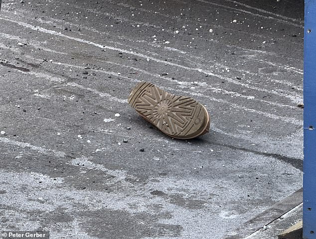 At the scene, a bloodstain was seen on the sidewalk just outside the Third Avenue-138th Street station entrance for the 6 train and a single Ugg shoe