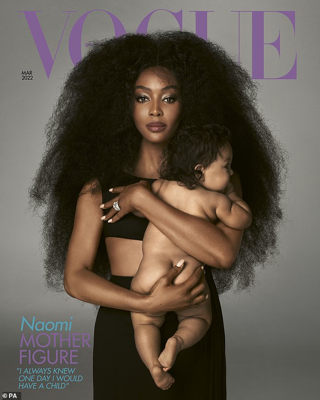 The holiday snaps come after Naomi confirmed last year that she welcomed both her children via surrogate after becoming a mother for the first time in 2021 at the age of 50 and posing with the newborn on the cover of Vogue.