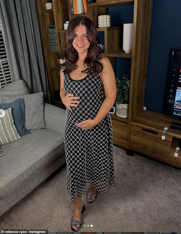 Rebecca is set to give birth to her second child after she and her husband Dan, who she married in September 2022, welcomed their first child in April 2023.