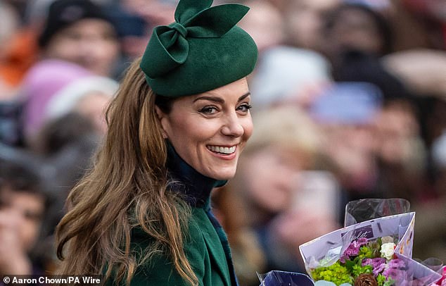 In previous years, Kate's appearances have helped draw attention to the British fashion brands she has patronized (pictured on Christmas Day 2024)