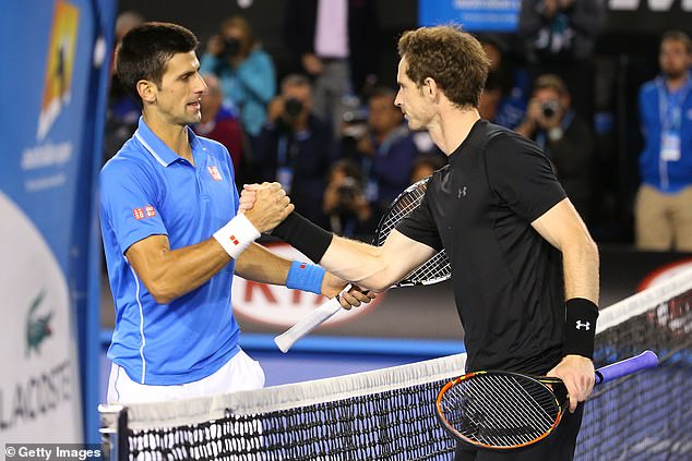 Djokovic shakes hands with Murray after victory in a hard-fought 2015 final