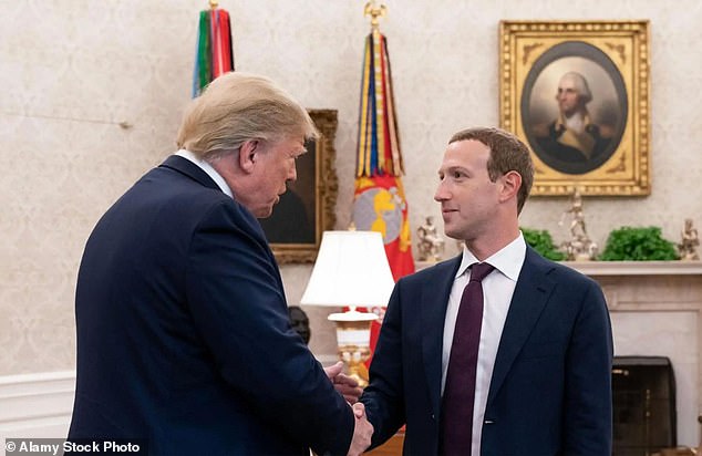 Trump and Zuckerberg meet in the Oval Office in September 2019