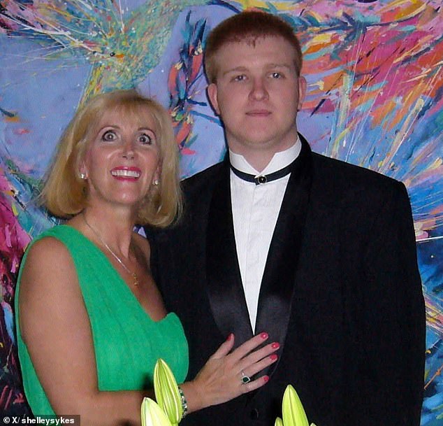 Rory Sykes, 32, (pictured with mother Shelley) struggled to evacuate due to his cerebral palsy and blindness and tragically died