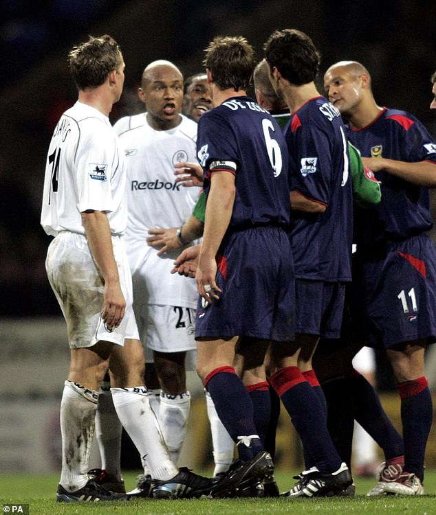 Another notable example of his nasty habit occurred while playing for Bolton, when the striker was accused of spitting in the face of Portsmouth player Arjan de Zeeuw.