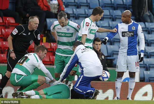 Diouf is alleged to have abused QPR striker Jamie Mackie as he lay on the ground after suffering a broken leg during an FA Cup match