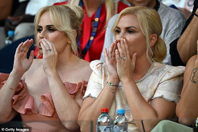 The women had their wedding and engagement rings on display