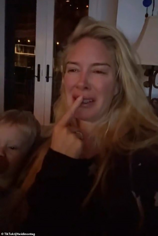 In several TikTok videos, Heidi broke down in tears as she reflected on the fire while coping with the loss of her home.