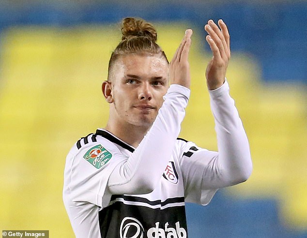 Harvey Elliott pictured during his time at Fulham after facing Millwall in the League Cup in 2018