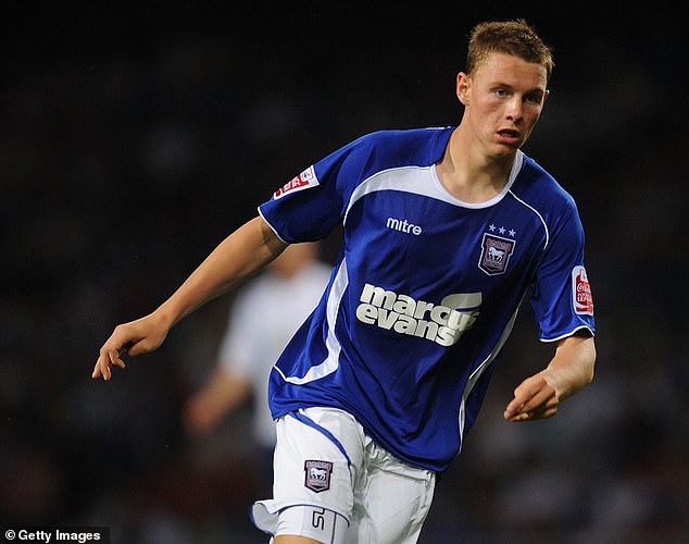 Connor Wickham takes on Crystal Palace for Ipswich in the Championship in 2009