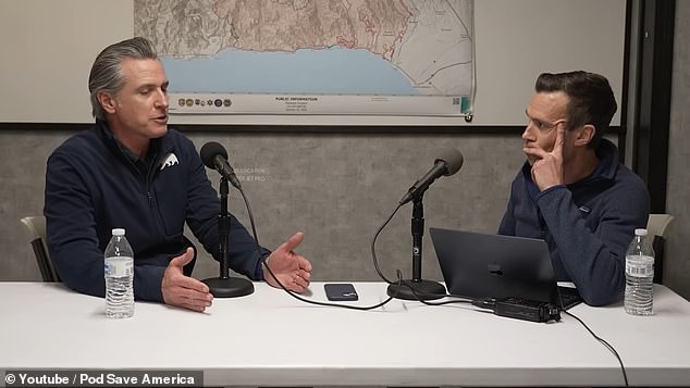 California Governor Gavin Newsom (left) said he struggled to get what he called 