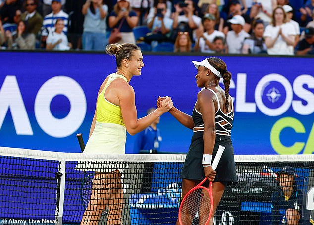 It came after the defending champions (left) defeated Sloane Stephens (right) in their opening round match