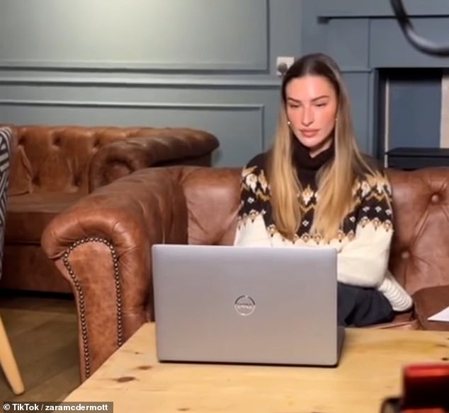 The TV personality, 28, split last month after five years together, and in a new TikTok video she documented her final day of filming Morning Live for her followers