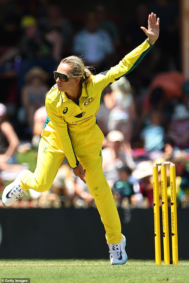 It was an impressive all-round performance from Ash Gardener, combined with a half-century from Alyssa Healy (pictured), to guide the hosts to a four-wicket victory