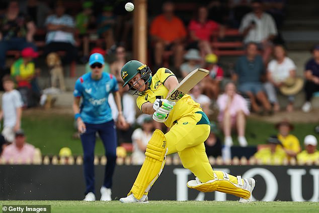 Healy (pictured) also suffered a fantastic knock, being dismissed by Charlie Dean for 70 runs from 78 deliveries