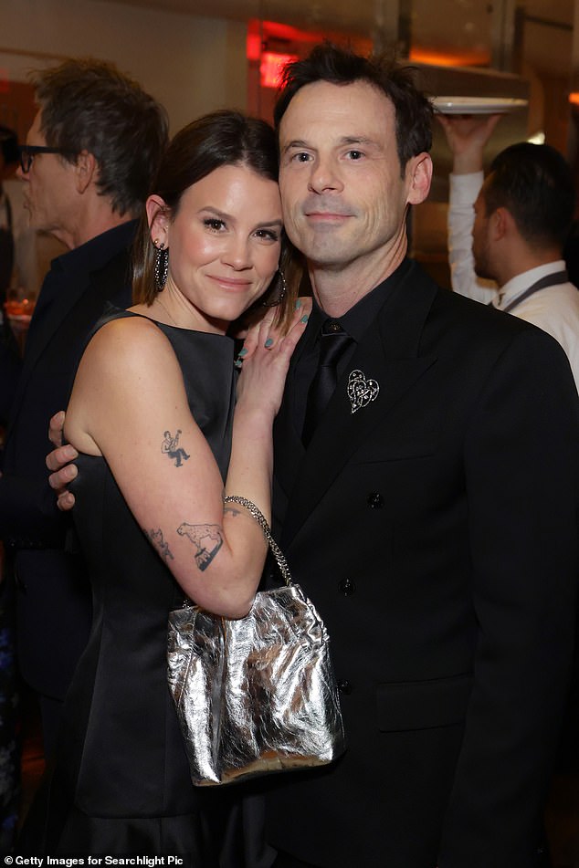 Bacon and her boyfriend and Narcos: Mexico costar Scoot McNairy attend the Walt Disney Company Golden Globes After-Party at Funke on January 5 in Beverly Hills