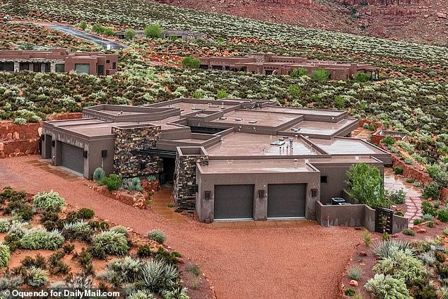 Pictured: Hildebrandt's mansion in Utah, where she and Ruby held the mommy blogger's young children captive while they were starved and tortured