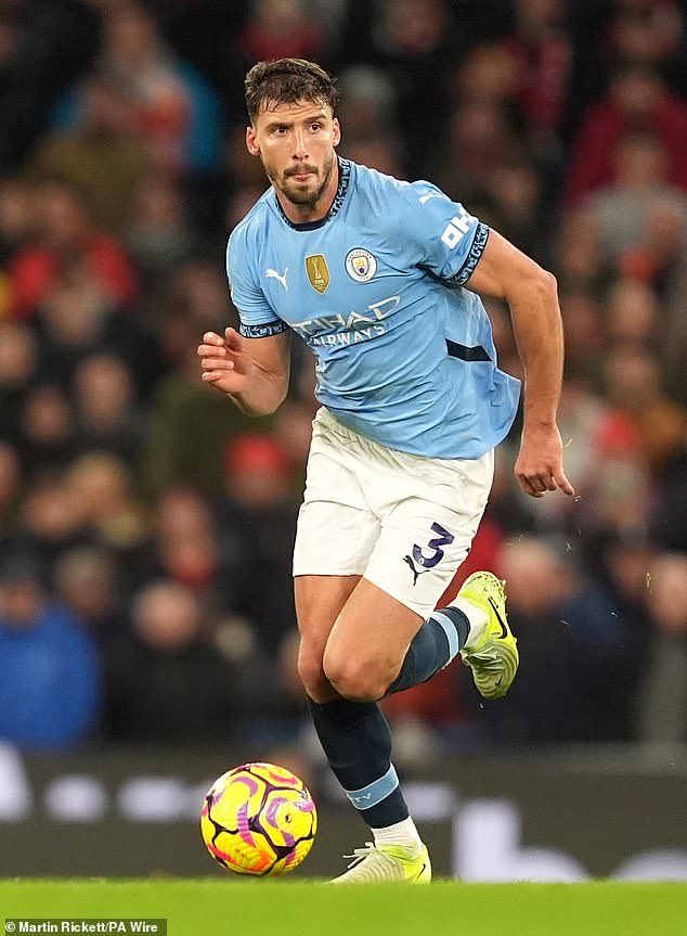 Maya is rumored to be dating footballer Ruben Dias (pictured last year) after reports emerged that the pair started dating in secret last month after catching his attention at the European Music Awards