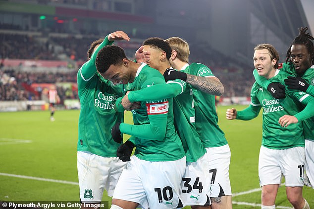 Plymouth Argyle will host Premier League giants Liverpool after causing the weekend's upset away at Brentford