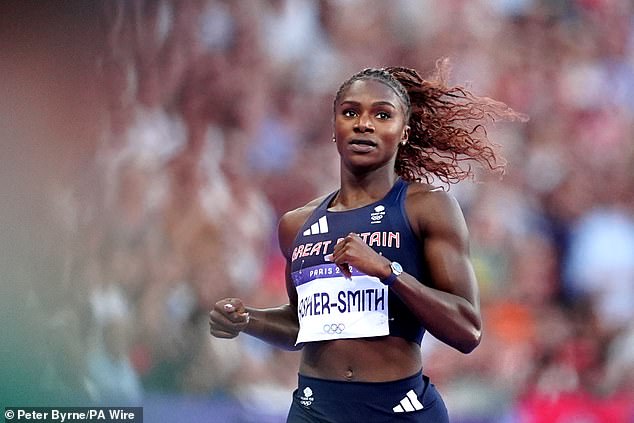 Dina Asher-Smith is one of Nelson's many friends from the athletics world