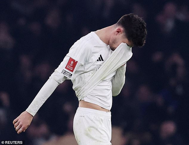 Havertz then missed the crucial penalty in the shootout that ended Arsenal's FA Cup campaign