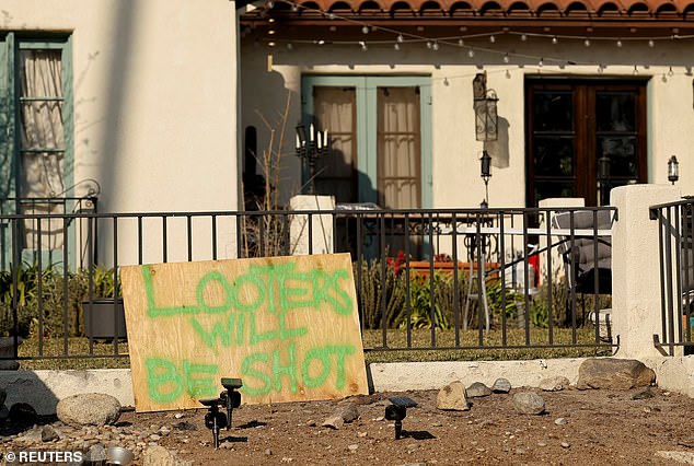 Authorities have pledged to prosecute anyone caught looting to the full extent of the law