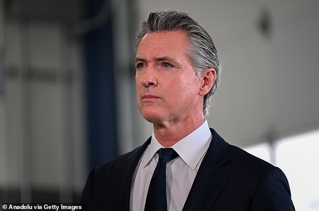 “I'm sorry, and the reason this is super serious to me is because this man wants to be your president. This is now going from a California problem to a nationwide problem,” Michaels said of Newsom; (Newsom in December)