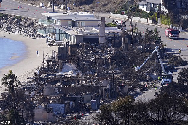 Los Angeles County Fire Chief Anthony Marrone said authorities will not consider allowing displaced residents to return home until the warning is lifted.